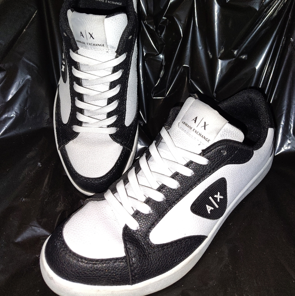 Armani exchange mens berlin logo sneakers